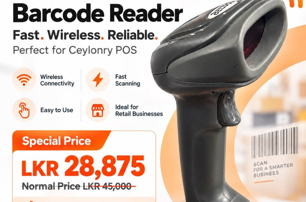 Ceylonry wireless handheld barcode reader